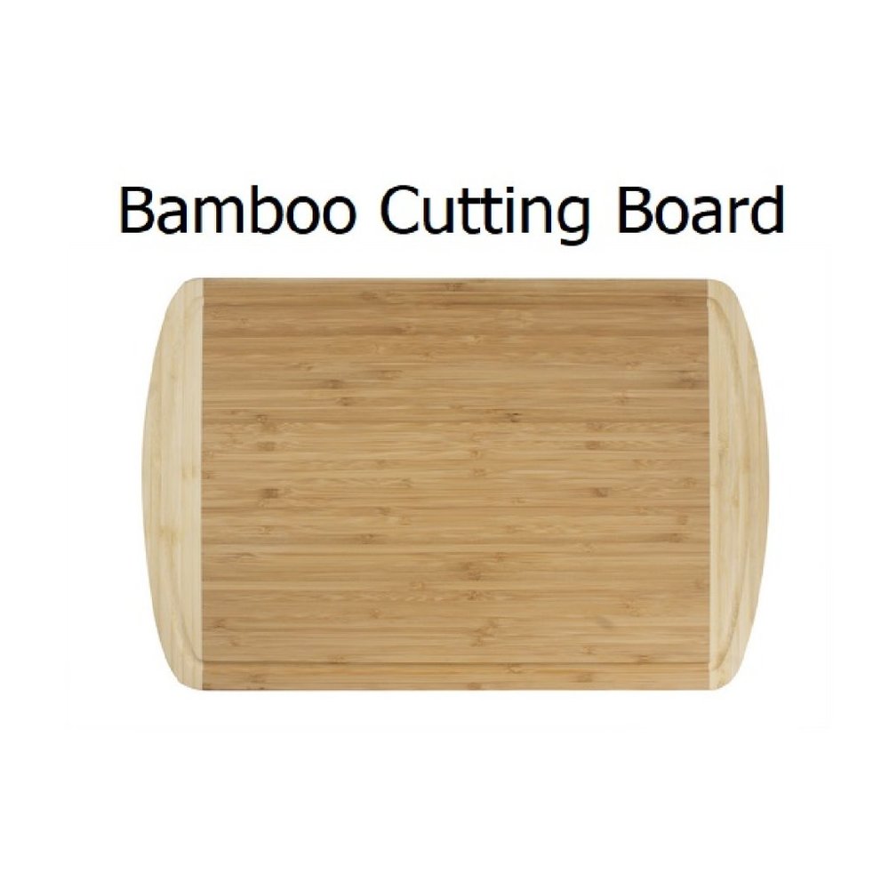 Bamboo Cutting Board 17.75" x 12.5" x .75" thick eye-catching dual-toned design